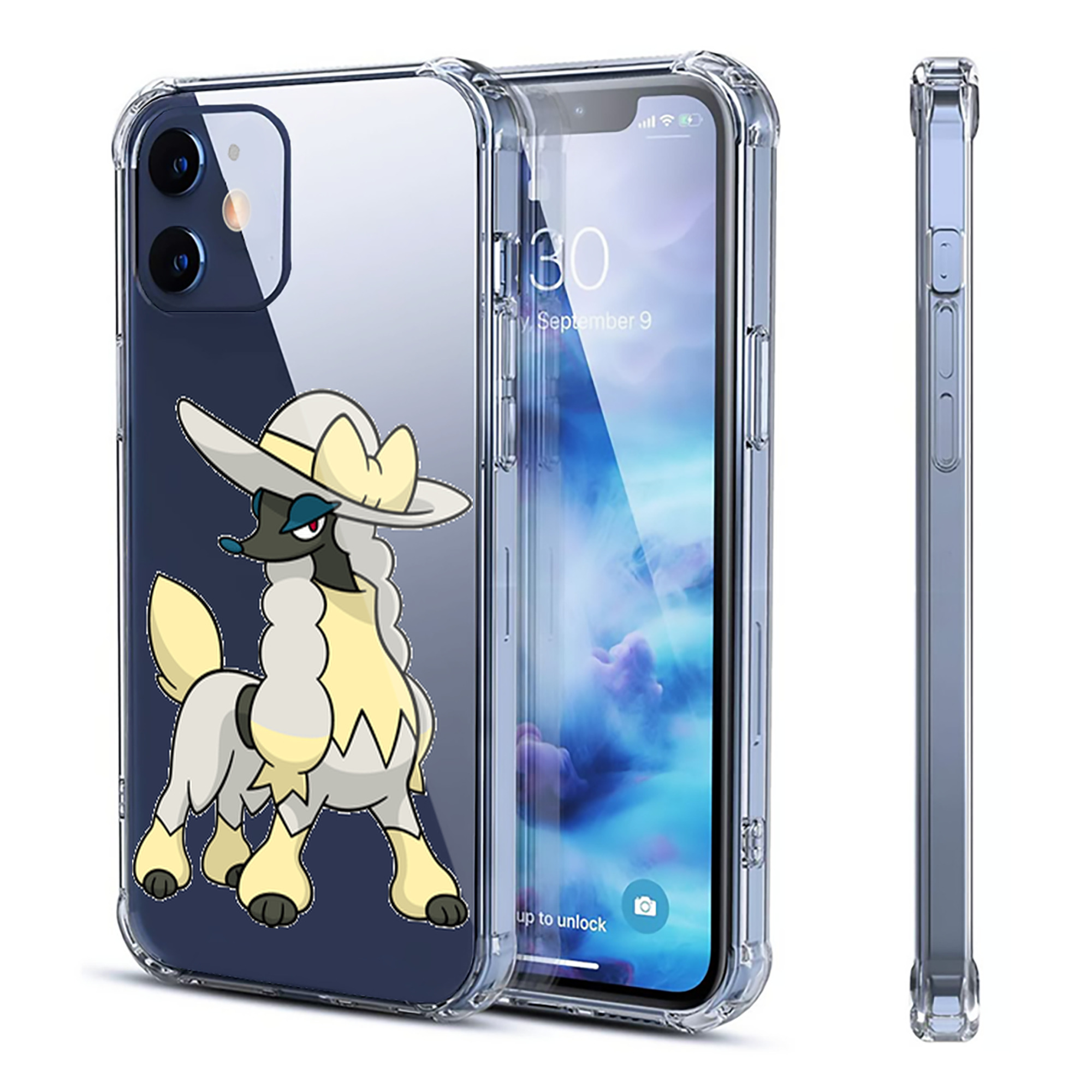 （画像用） ポケットモンスター Pokémon 【iPhone 12シリーズ対応】透明スマホケース（クリアソフトケース）